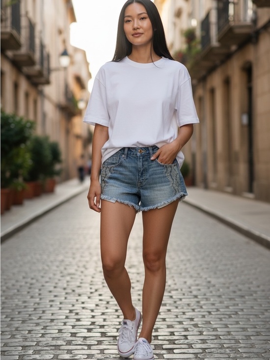 American Eagle Outfitters Pants - Amarican Eagle distressed denim shorts